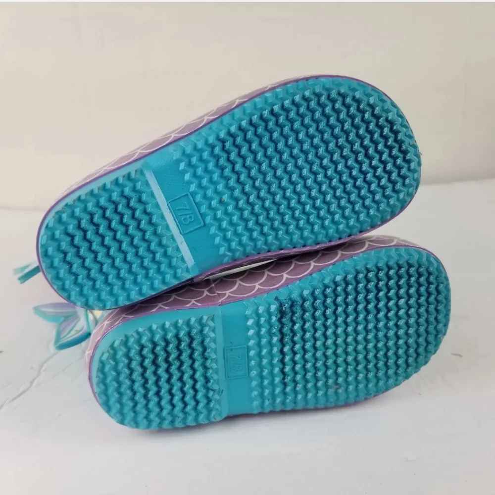 Nwt MERMAID lined Rain Boots - NEW with tags - Picture 5 of 5